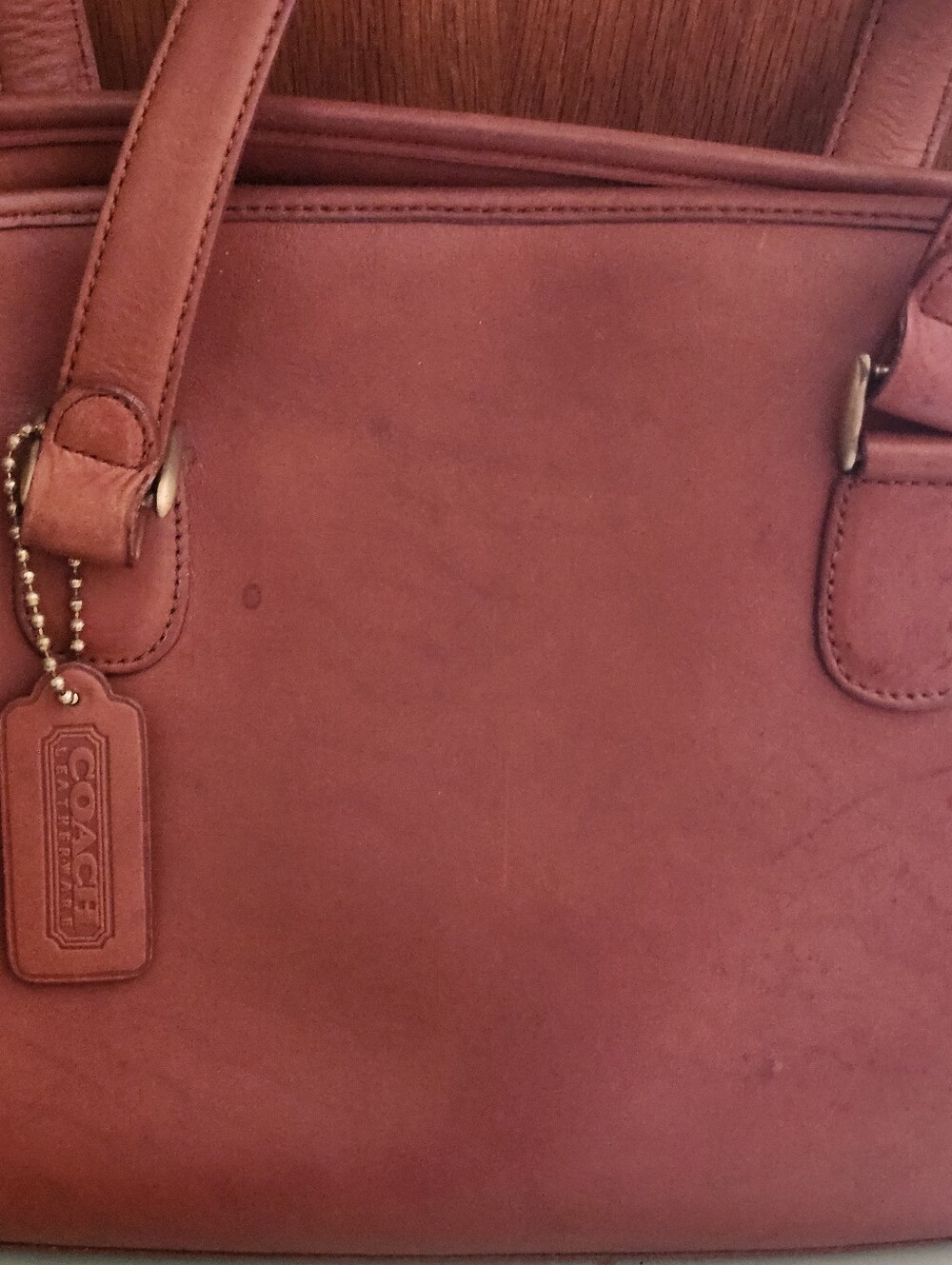 Vtg Coach Brown Leather Shoulder Bag - Picture 3 of 16